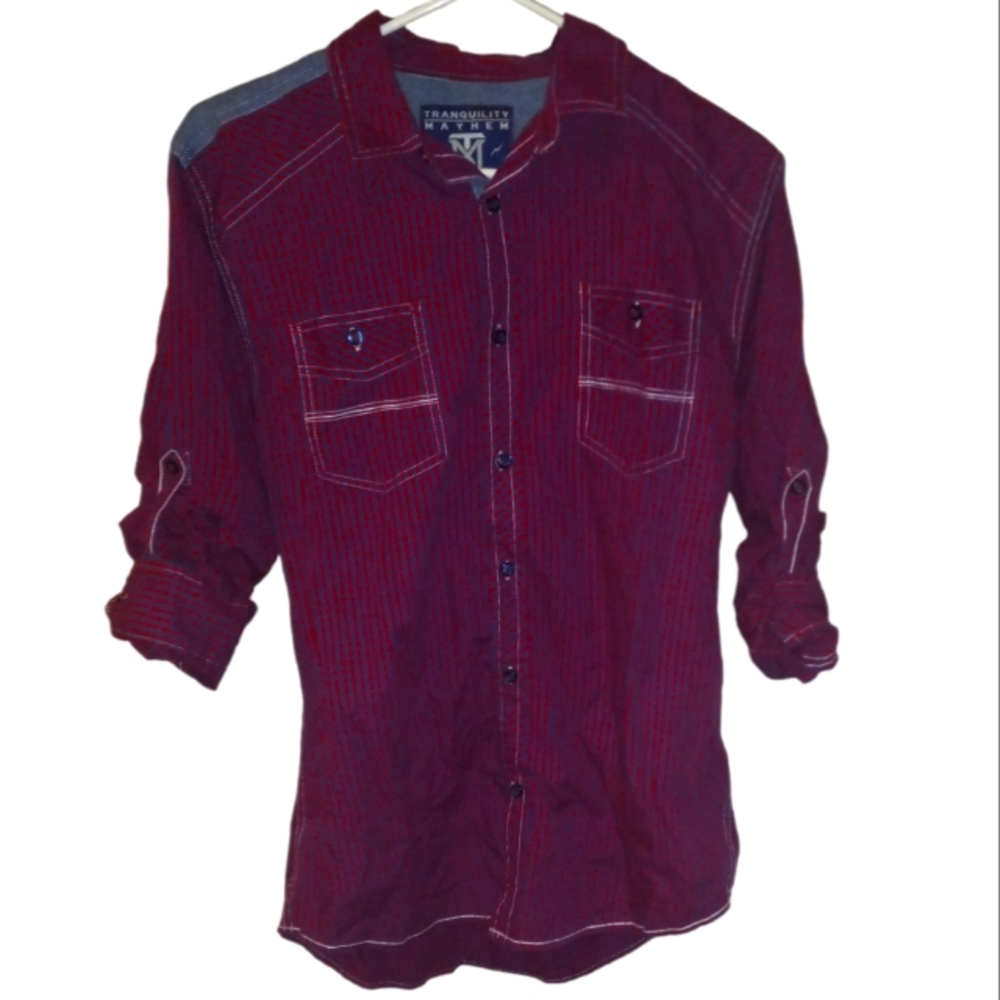 Tranquility Mayhem Red Plaid Shirt